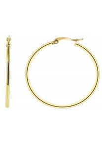 Adelia´s ADELIA ́S Damen Paar Creolen "Neuheit 2025 - Damen Creolen aus poliertem Edelstahl", Damen, Edelstahl, gold, Edelstahl, Ohrringe
