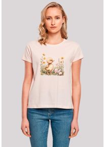 F4NT4STIC Damen T-Shirt "Niedliche Enten Ostereier", pink, casual, Gr. XS, Obermaterial: 100% Baumwolle, Shirts, Premium Qualität