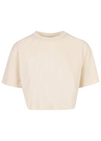 Urban Classics Herren T-Shirt "Urban Classics Damen Ladies Short Oversized Tee", beige, klassisch, Gr. L, unifarben, 100% Baumwolle, Shirts