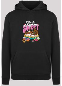 F4NT4STIC Herren Sweatshirt "F4NT4STIC Herren Scooby Doo Life Is Sweet -BLK with Heavy Hoody", schwarz, Gr. S, unifarben, 65% Baumwolle, 35%