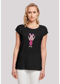 F4NT4STIC Damen T-Shirt "Winnie Puuh Ferkel Piglet Classic", schwarz, casual, Gr. XXL, Obermaterial: 100% Baumwolle, Shirts, Print