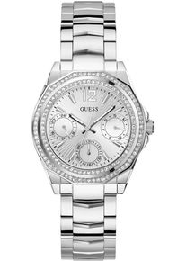Guess Damen Multifunktionsuhr "RITZY", silber, Armbanduhren, Armbanduhr, Quarzuhr, Damenuhr