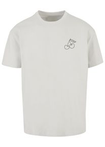 Merchcode Herren T-Shirt "Merchcode Herren Cherry Heavy Oversize Tee", grau, casual, Gr. L, bedruckt, 100% Baumwolle, Shirts