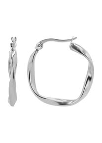 Adelia´s ADELIA ́S Damen Paar Creolen "Neuheit 2025 - Damen Creolen aus poliertem Edelstahl Ø 20 mm", Damen, Edelstahl, silber, Edelstahl, Ohrringe