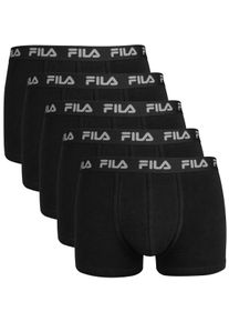 Fila Herren Boxershorts "MAN BOXER SHORTS", Gr. S, schwarz, Obermaterial: 95% Baumwolle, 5% Elasthan, unifarben, bedruckt, Unterhosen