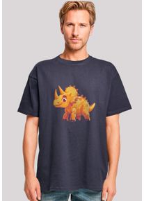 F4NT4STIC Herren T-Shirt "Süßer Triceratops Dinosaurier", blau, casual, Gr. XL, Obermaterial: 100% Baumwolle, Shirts, Premium Qualität