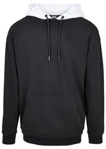 Urban Classics Herren Rundhalspullover "Urban Classics Herren Oversized Hooded Crew", schwarz, casual, Gr. M, unifarben, 65% Baumwolle, 35%
