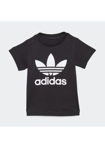 Kinder T-Shirt "TREFOIL TEE", schwarz, sportlich, Gr. 62, adidas originals, Obermaterial: 100% Baumwolle, Shirts