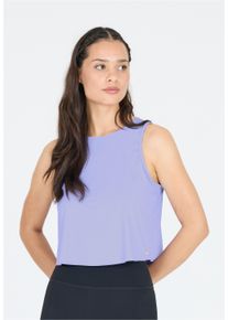 ENDURANCE ATHLECIA ATHLECIA Damen Tanktop "Kerensky", lila, sportlich, Gr. 34, unifarben, 85% Polyamid, 15% Elasthan, Tops, Mit Quick-Dry-Funktion
