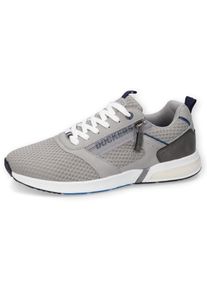 Herren Sneaker, Dockers by Gerli, Gr. 42, grau, Textil, Synthetik, sportlich, Schuhe, Freizeitschuh, Schnürschuh, komfortabler Schuhweite G (=weit)