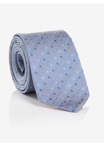 MONTI Damen Krawatte, blau, casual,klassisch, gemustert, Seide, Krawatten, aus reiner Seide, mit Ornamenten, 6,5 cm breit
