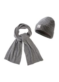 Gant Damen Beanie "BEANIE SCARF GIFT SET", braun, casual, unifarben, Strick, Wollmischung, Mützen