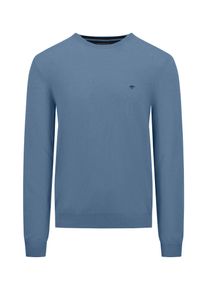 Fynch-Hatton Herren Strickpullover, blau, casual, Gr. 4XL, unifarben, Strick, Obermaterial: 90% Wolle, 10% sonstige Fasern, Pullover, mit Logo