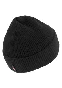Cinque Damen Strickmütze "ORESTO", schwarz, casual,klassisch, unifarben, Strick, Baumwollmischung, Mützen, Mit Umschlag