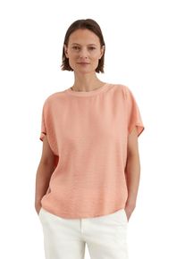Marc O'Polo MARC O'POLO Damen Kurzarmbluse "aus Viskose-Mix-Crinkle", orange, elegant, Gr. 46, unifarben, Obermaterial: 83% Viskose, 17% Polyamid, Blusen