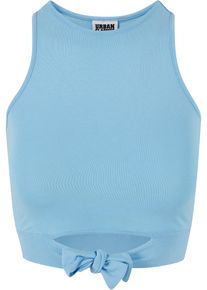 Urban Classics Herren Muskelshirt "Urban Classics Damen Ladies Cropped Knot Top", blau, casual, Gr. XXXL, unifarben, 95% Baumwolle, 5% Elasthan,