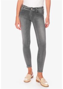 Damen Bequeme Jeans "PULPC", grau, Gr. 28, Le Temps Des Cerises, 92% Baumwolle, 8% Elasthan, Jeans, im angesagten Slim Fit-Schnitt