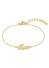 Lacoste Damen Freundschaftsarmband "Schmuck Edelstahl Parnterarmband CROCODILE, 2040046, 2040047", Edelstahl, gold, Edelstahl, Armbänder