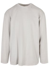 Urban Classics Herren Longsleeve "Urban Classics Herren Oversized Distressed Longsleeve", grau, klassisch, Gr. 4XL, unifarben, 100% Baumwolle, Shirts