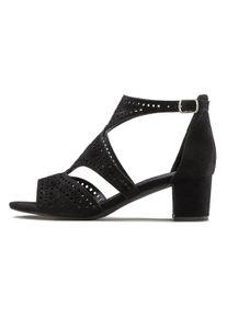Lascana Damen Riemchensandalette "Sommerschuh", Gr. 40, schwarz, Obermaterial: 100% Textilmaterial. Futter: 100% Lederimitat. Decksohle: 100%