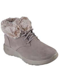 Skechers Damen Winterboots "ON-THE-GO JOY - PLUSH DREAMS", Gr. 35, grau, Veloursleder, casual, Schuhe, Winterschuh in bequemer Form