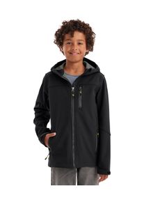 Killtec Kinder Softshelljacke "Jungen Softshelljacke", schwarz, sportlich, Gr. 128, Oberstoff: Oberseite: 100% Polyester, Rückseite: 100% Polyester,