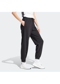 Damen Sporthose "W SL FT CF PT", schwarz-weiß, sportlich, Gr. XXL, adidas Sportswear, Obermaterial: 70% Baumwolle, 30% Polyester, Hosen, Jogginghose