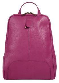 Samantha Look Cityrucksack, pink, Rindsleder, Leder, klassisch, Rucksäcke, echt Leder, Made in Italy