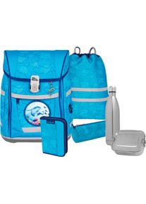 McNeill Kinder Schulranzen "Tenero, Bubble", blau, Polyester, Rucksäcke, inkl. Federmäppchen, Turnbeutel, Schlamperrolle & Motivmagnet