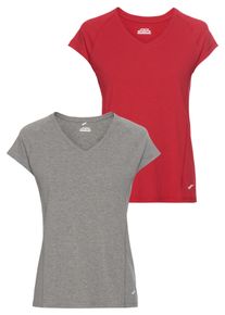 FAYN SPORTS Damen Funktionsshirt "Double Pack Essential", schwarz, sportlich, Gr. 50, Jersey, Obermaterial: 58% Baumwolle, 38% Polyester, 4%