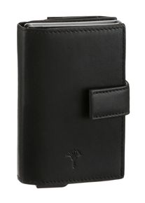 JOOP! JOOP Kartenetui "pero c-three e-cage sv8f", schwarz, Leder, Basic, Kleinlederwaren, Geldbörse Portemonnaie Damenbörse Ledergeldbörse