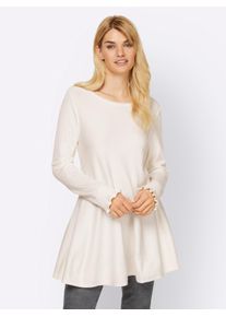Heine Damen Strickpullover "Pullover", beige, Gr. 42, unifarben, 70% Viskose, 30% Polyamid, Pullover