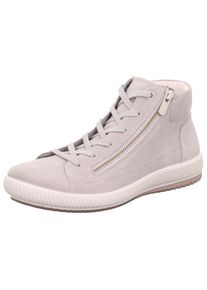 Legero Damen Schnürboots "TANARO 5.0", Gr. 36, grau, Veloursleder, sportlich, Schuhe, High Top-Sneaker, Freizeitschuh mit praktischem Reißverschluss