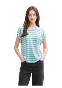 Damen T-Shirtlight multicolor stripe, casual, Gr. XL, Tom Tailor Denim, gestreift, Obermaterial: 70% Viskose, 30% Polyester, Shirts, mit Streifen