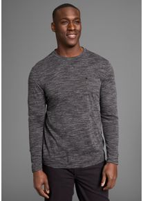 Bruno Banani Herren Langarmshirt, schwarz, casual, Gr. XXL, Single Jersey, Obermaterial: 60% Baumwolle, 40% Polyester, Shirts, Langarmshirt in