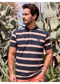 Lerros Herren Poloshirt "Lerros Herren Poloshirt in Rugby-Optik", blau, Gr. XXXL, 100% Baumwolle, Shirts
