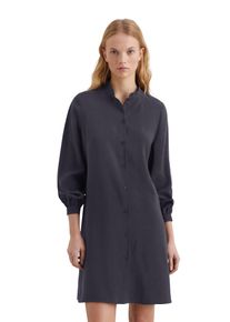 Marc O'Polo Damen Hemdblusenkleid "aus TENCEL Modal", blau, casual, Gr. XL, MARC O'POLO DENIM, unifarben, Obermaterial: 85% Modal, 15% Polyester; Futter: 100%