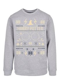 F4NT4STIC Herren Rundhalspullover "F4NT4STIC Herren", grau, casual, Gr. L, unifarben, 50% Baumwolle, 50% Polyester, Pullover