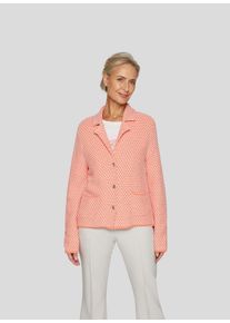 Rabe Damen Strickjacke "Strickjacke", orange, feminin, Gr. 44, gemustert, 85%Baumwolle 15%Polyester, Strickjacken