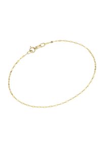 Luigi Merano Damen Armband "fantasieförmig mit diamantierten Gliedern, Gold 375", 19cm, Gelbgold 375, gold, Gelbgold 375, Armbänder