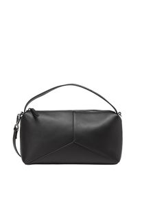 Marc O'Polo MARC O'POLO Damen Umhängetasche "aus einer Lederalternative aus recyceltem Polyester", schwarz, Polyester, unifarben, Taschen