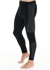 SOS Kinder Thermohose "Kalmar", schwarz, casual, Gr. S, unifarben, 64% Polyamid, 28% Polyester, 8% Elasthan, Hosen, mit nahtlosem Design