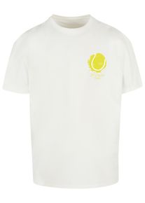 Merchcode Herren T-Shirt "Merchcode Herren Its Tennis Time Heavy Oversized Tee", weiß, casual, Gr. XL, bedruckt, 100% Baumwolle, Shirts