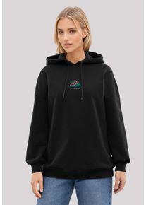F4NT4STIC Damen Kapuzenpullover "Pizza Is My Valentine bestickt", schwarz, casual, Gr. XL, Obermaterial: 80% Baumwolle, 20% Polyester, Pullover,