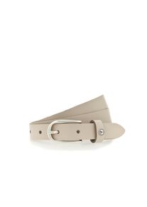 Tamaris Damen Ledergürtel, beige, feminin,casual,klassisch, Gr. 120, unifarben, Rindsleder, Gürtel, weiches Rindleder mit leichter Narbung, schmal
