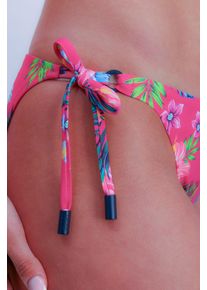 JOOP! JOOP JEANS Damen Bikini-Hose "JEANS HIBISCUS", pink, modisch, Gr. 44, Microfaser, Obermaterial: 83% Polyamid, 17% Elasthan, Badehosen, floraler