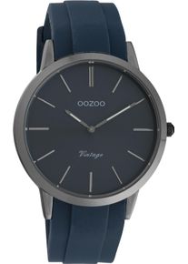 Oozoo Damen Quarzuhr, blau, Armbanduhren, Armbanduhr, Damenuhr, Herrenuhr, Silikonarmband