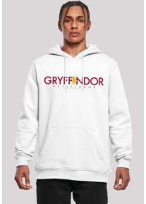F4NT4STIC Herren Kapuzenpullover "Harry Potter Gryffindor Text", weiß, casual, Gr. XXXL, Obermaterial: 65% Baumwolle, 35% Polyester, Pullover, Print