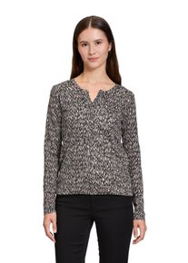 BETTY & CO BETTY & CO Damen Kurzarmshirt "Betty & Co Blusenshirt mit Gummizug", schwarz, casual, Gr. S, Obermaterial: 50% Baumwolle, 50% Modal., Shirts, Druck