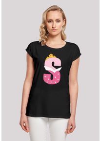 F4NT4STIC Damen T-Shirt "Disney Alphabet S Is For Sleeping Beauty", schwarz, casual, Gr. XXXL, Obermaterial: 100% Baumwolle, Shirts, Print
